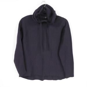 Quince Sweater Womens Large Navy Pullover Hooded Sweatshirt Soft Casual Fall